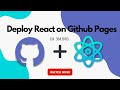 Deploy React project on Github Pages | In 3mins 🔥