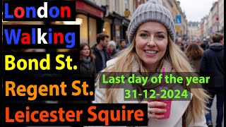 Walking From Bond Street Station To Leicester Squire Christmas Market via Regent Street