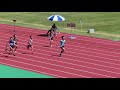 2024 4月14日 第1回日田市陸上記録会 中学男子100m決勝 1組