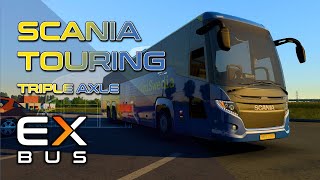 [DOWNLOAD] Scania Touring (Triple Axle) - Euro Truck Simulator 2 #ets2busmod #ets2