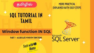 Window function in SQL | Window function in Tamil | SQL in tamil | Tech with Hema Tamil #sql