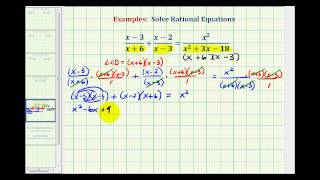 Ex 5: Solving Rational Equations