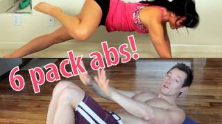 6 Pack Abs in 6 Moves! With Davey Wavey & Blogilates