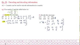 Ex 5I – Encoding and decoding information