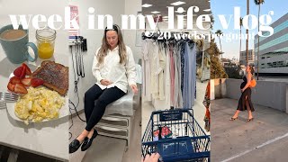 20 weeks pregnant week in my life | what I eat, baby appt, designer bag shopping & moving updates!