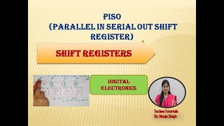 U3 L4.3  | PISO | Parallel In Serial Out Shift Register | Shift register