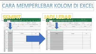 CARA MELEBARKAN KOLOM dan MENINGGIKAN BARIS DI EXCEL