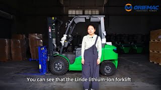 Safe \u0026 Swift: LINDE E35BHP-30 Lithium Battery Forklift