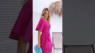 Novo vestido envelope Kali Fucsia