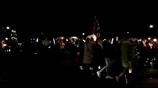 Joure, The Netherlands marching for freedom this evening