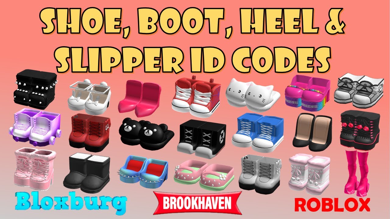 Boots, Slippers, Heels & Shoes ID Codes & Links [] Bloxburg, Berry ...