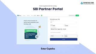 How to generate link using SBI Partner Portal