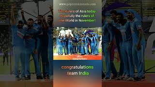 Congratulations Team India Asia cup 2023 champions | #viralvideo