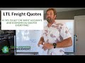 LTL Freight: 8 tips for getting the most accurate and economical freight shipping quote every time