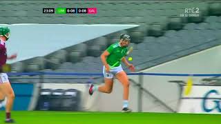 GEAROID HEGARTY 3RD POINT FROM PLAY IN 27TH MINUTE - LIMERICK V GALWAY - 2020 HURLING CHAMPIONSHIP