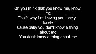 Kelly Clarkson - Mr Know It All with lyrics