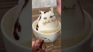 ラテアートで猫ミーム🐱☕️ その1