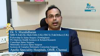 Dr  Muralidharan, Consultant - Spine Surgeon