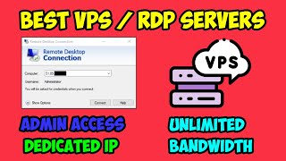 Best VPS (RDP) Servers with Admin Access