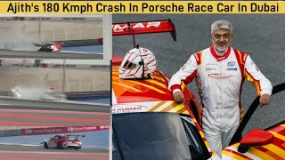 Actor Ajith Kumar's narrow escape after race car crashes during practice