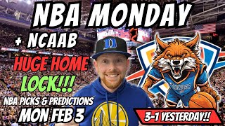 NBA Picks Today Monday 2/3/2025 | Free NBA Best Bets, Predictions & NBA Player Props Today