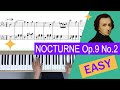 Chopin Nocturne op.9 no.2 | Easy Piano Songs for Beginners