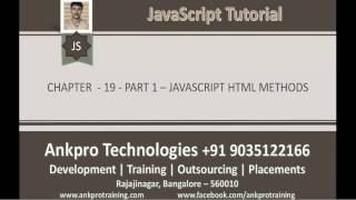 JavaScript for beginners - Chapter 19 - JavaScript HTML Methods Part 1