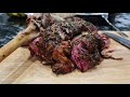 Kamado Turk BBQ  Kamado Smoked Leg of Lamb Turkish Style