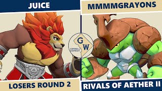 Defend The District 9: Losers Round 2 - Juice (Zetterburn) vs mmmgrayons (Kragg) RoA2