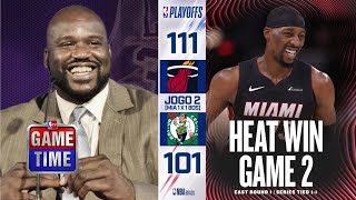 NBA GameTime | Epitome of HEAT Culture - Shaq on Heat def. Celtics 111-101 witho