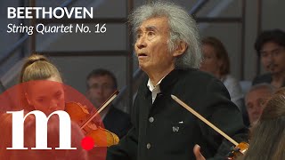 Late great maestro Seiji Ozawa conducts Beethoven's String Quartet No. 16