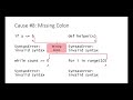 Python 3 Debugging SyntaxError: invalid syntax