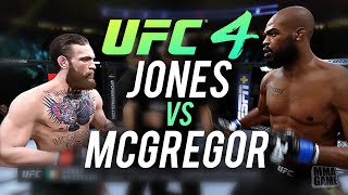 EA Sports UFC 4 - JON JONES vs CONOR McGREGOR CPU vs CPU (RAW GAMEPLAY)