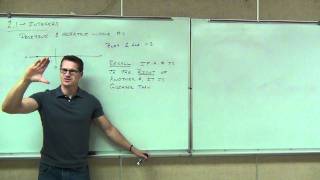 Prealgebra Lecture 2.1 Part 1