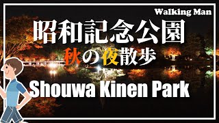 昭和記念公園 秋の夜散歩 Showa Kinen Park Autumn Night Walk【4K】