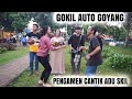 gokil pengamen cantik adu skil goyang..!!!auto heboh bikin ngakak