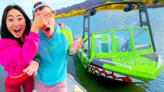 SURPRISING MY CRUSH WITH HIS DREAM BOAT!!