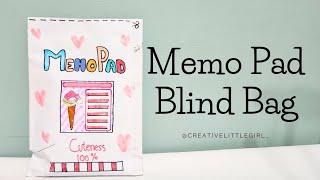 Satisfying ASMR unboxing video blind bag Sanrio Memo Pad