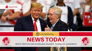 🛑 Mitch McConnell endorses Donald Trump for president | TGN News