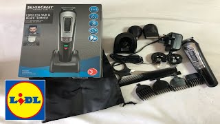 Lidl silvercrest cordless Hair and Beard Trimmer Unboxing