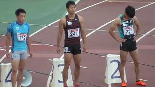 男子100m予選4組　2021日本選手権陸上