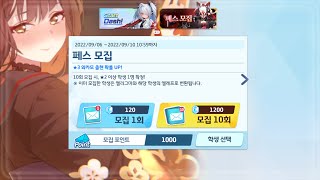 블루아카 와카모 1000연차 5천장