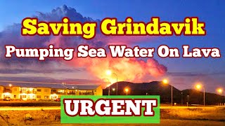 Saving Grindavik: Pumping Sea Water On Lava, Iceland Fagradalsfjall Litli-Hrútur Volcano Magma