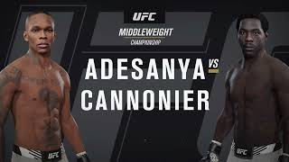 UFC 276 : Adesanya vs. Cannonier | MiddleWeight · Main Event | PS5 60 FPS | RESULT 1 |
