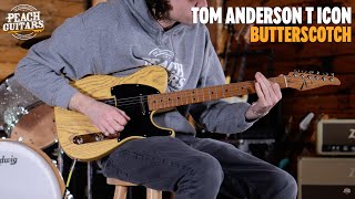 No Talking...Just Tones |Tom Anderson T Icon | Satin Organic Grain Butterscotch w/Brown