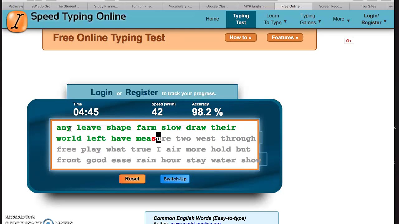 Speed Typing Online - YouTube