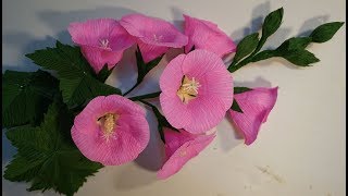 Como hacer Flores de papel - Hermosa Flor de papel crepe - [DIY] Tutorial manualidades