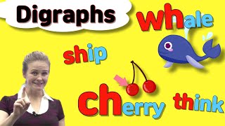 Digraphs | ch, sh, wh, th, ng, kn, mb, ck | Phonics for Kids