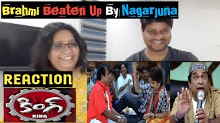 King Movie Comedy Scenes | Brahmanandam | Nagarjuna | Trisha |Brahmanandam comedy scenes reaction |