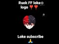 Free Fire Ruok FF like Logo make (Ruok FF logo)